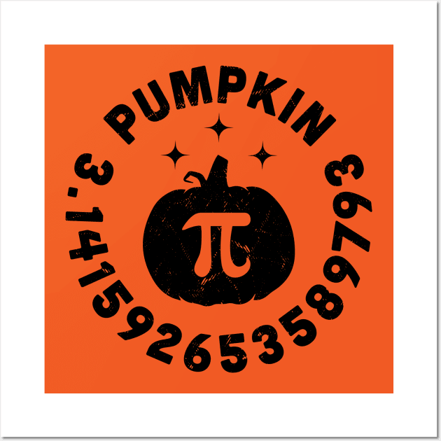 Pumpkin Pi Number 3.14 Pumpkin Pie Math Wall Art by OrangeMonkeyArt